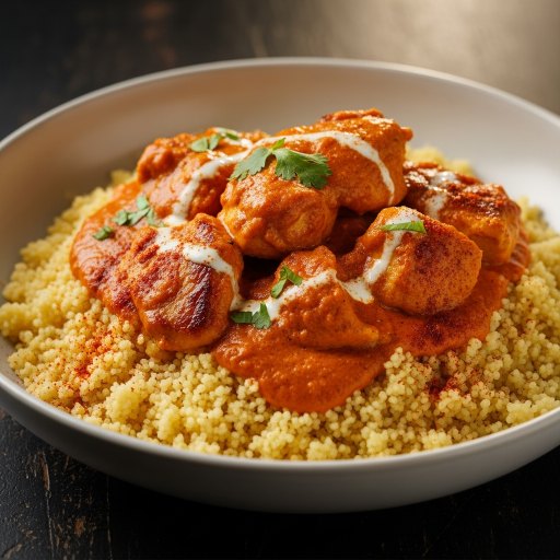 Couscous au poulet au beurre