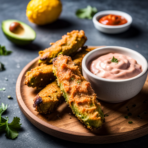 Avocado fries (2) with chipotle sauce