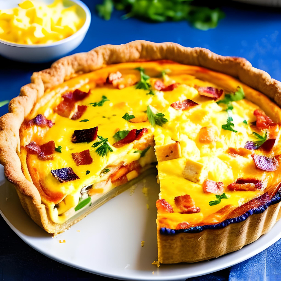 Bacon & cheddar quiche (3)