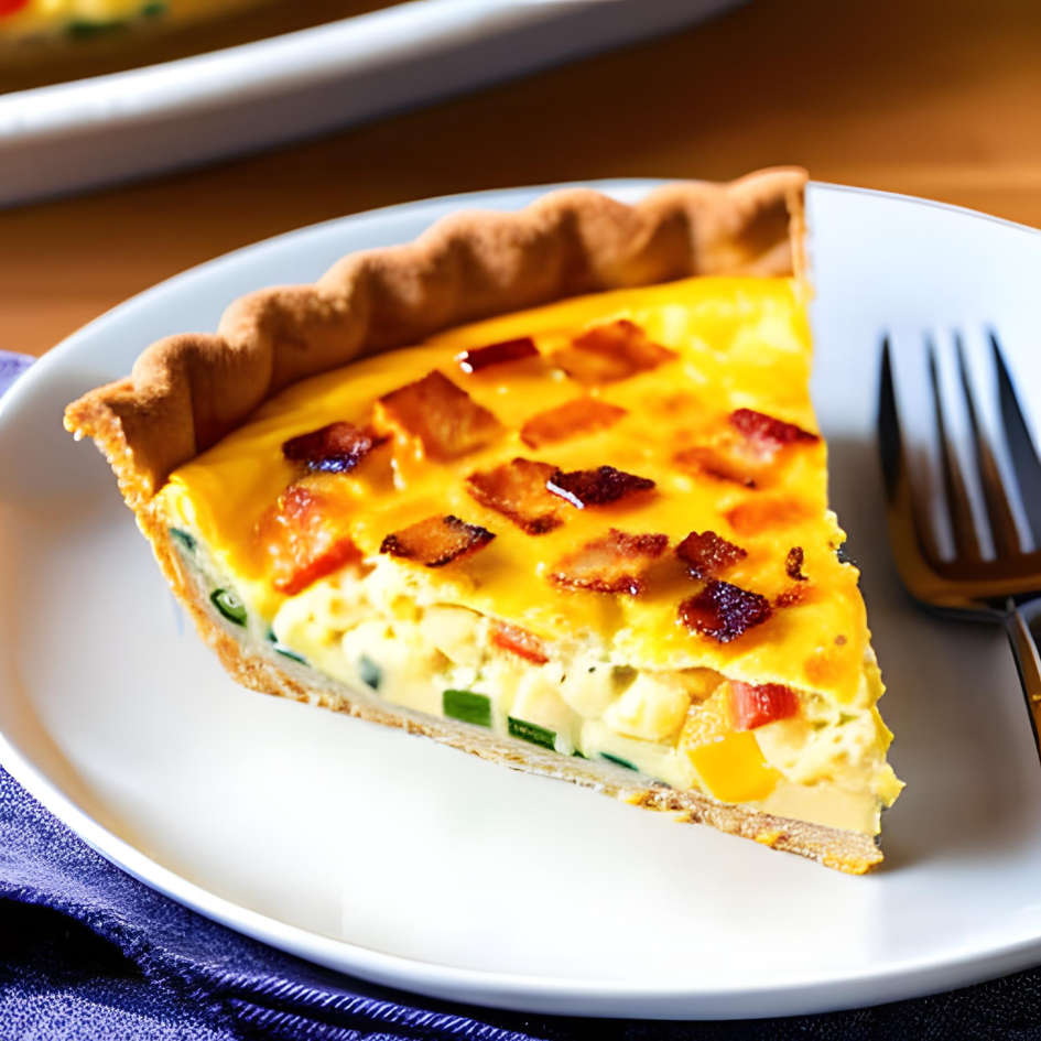 Bacon & cheddar quiche (3)