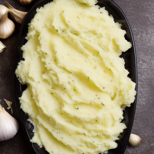 Garlic mashed potato