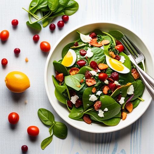 Spinach salad with Pancetta