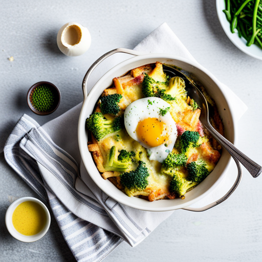 Broccoli, Egg & Pancetta Gratin