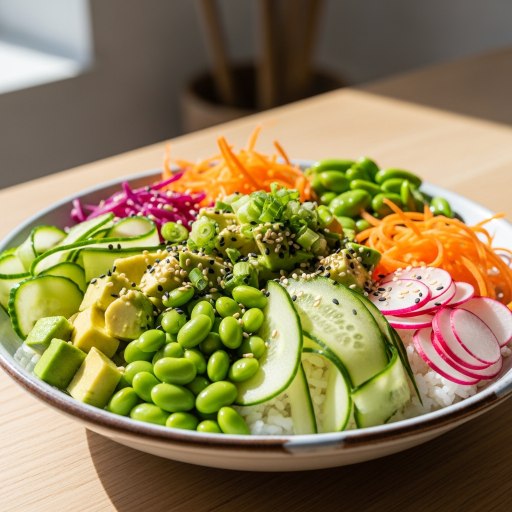 Poké bowl végétarien